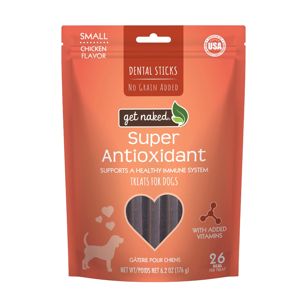Get Naked bâtonnets sans grain pour petit chien, bouche saine.