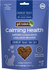 Friandises Get Naked calmes pour chats au saumon-fromage, croquant dans emballage 6 oz.