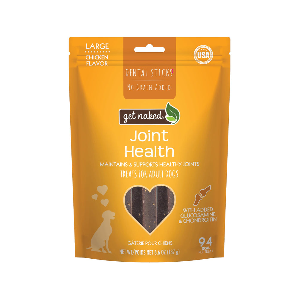 Get Naked sans céréales, poche 6,6 oz, friandises dentaires pour chiens.