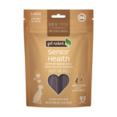 Get Naked sticks dentaires Senior Health, emballage 6,6 oz, pour soutenir la dentition.
