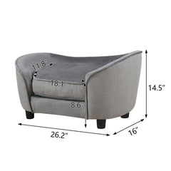 Getifun detail tissu velours gris clair — texture douce et luxueuse.