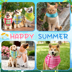 Geyoga bandanas motifs estivaux colorés pour démarquer votre chien.