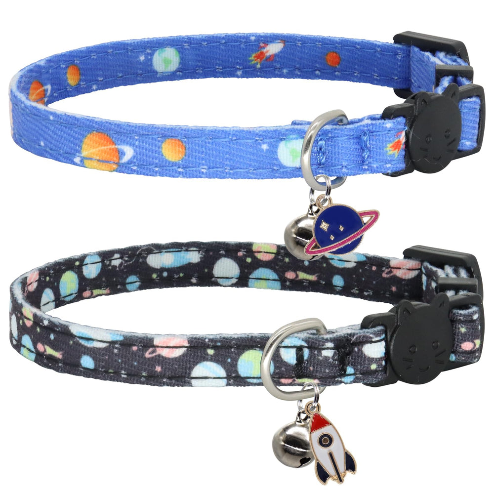 Collier Giecooh avec boucle de rupture pour chat, lot de deux, sécurité renforcée