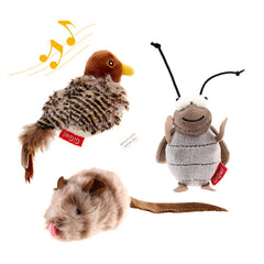 Gigwi pack jouets chat automatiques oiseau : stimulation mentale et exercice