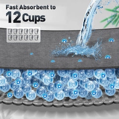 Gimars Design 9 Couches Absorption Diamant: capte les liquides rapidement et reste sec.