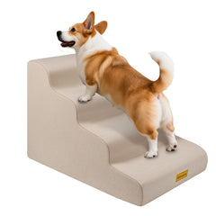 Gimars escalier chien 4 étapes, densité 30D, soutien stable pour petites races.