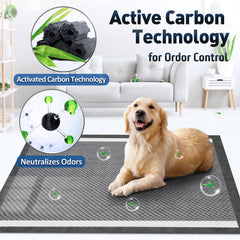 Gimars Tapis XL 28x34 Toilettes Chien: grande surface pour entrainement et chiens seniors.