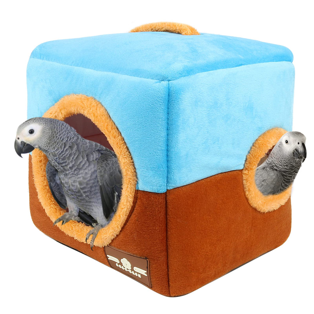 Nid-perroquet GINDOOR grand-format avec ouverture circulaire, idéal pour grands oiseaux