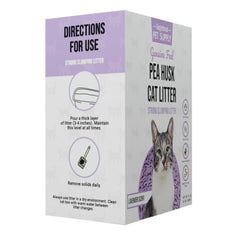 Litière Gingerbread Pet Supply parfum Myrtille, sachet montrant le parfum frais et l odor control.