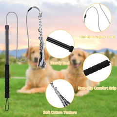 Gingull Flirt Pole en acier inoxydable, durable pour des sessions extérieures.