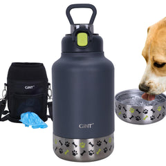 GiNT bouteille inox 37oz avec bol amovible, pratique pour sorties avec chien
