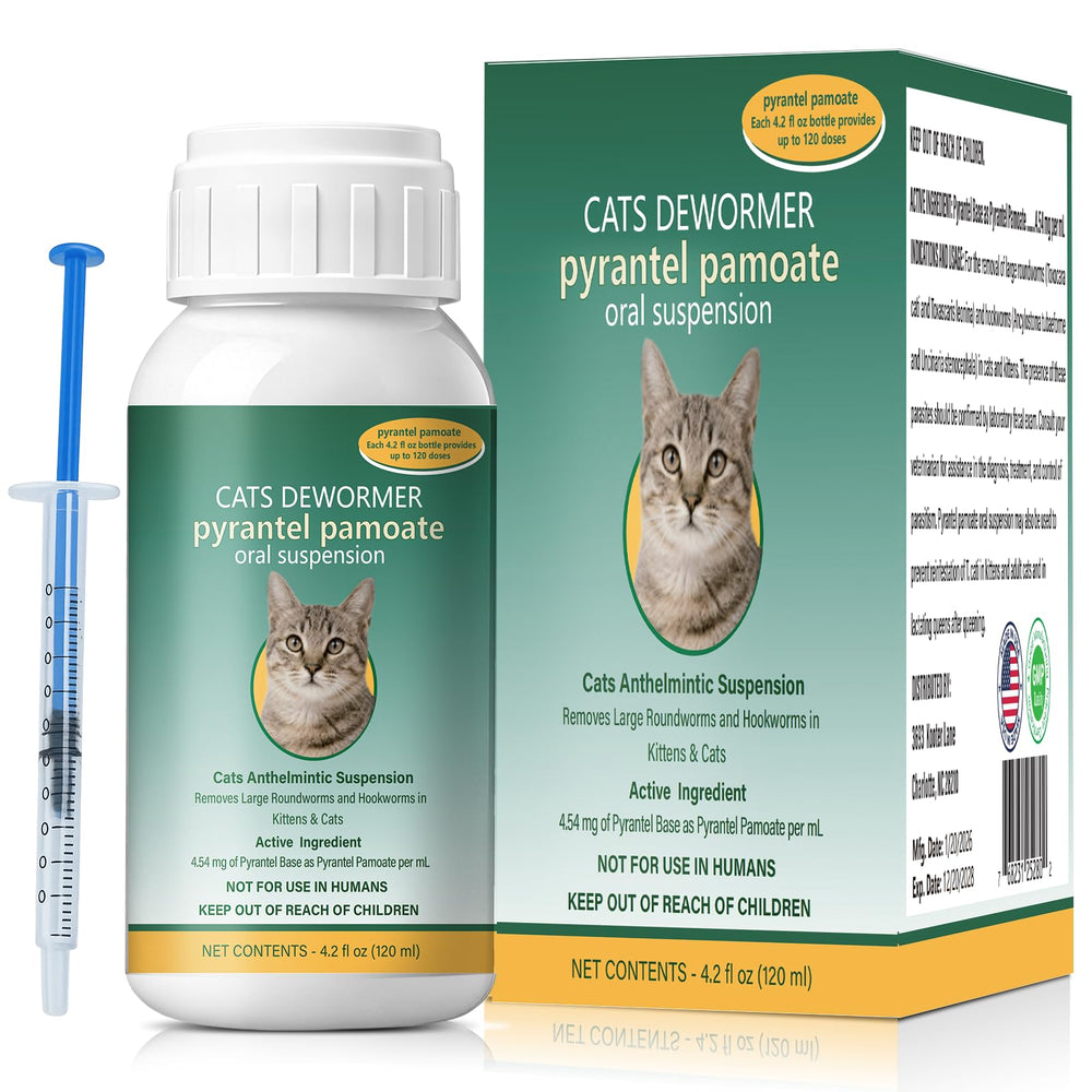 Ginzeca Vermifuge pour chats – bouteille prête à l emploi pour administration facile.
