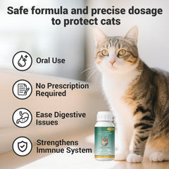 Ginzeca Vermifuge chat – dose précise de 0,5 mL selon le poids.