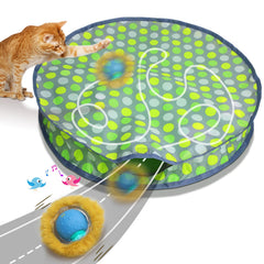 Giociv balle interactive dans le sachet, stimule l'instinct de chasse du chat.