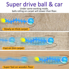 Giociv centipède bleu, balle réactive, roule facilement sur tapis.