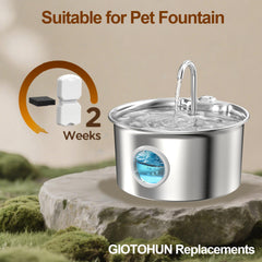 Filtre GIOTOHUN en mousse pour fontaine de chat, filtration douce et efficace.