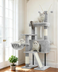 Gitelsnour arbre-chat intérieur avec plateforme haute amovible pour repos sûr.