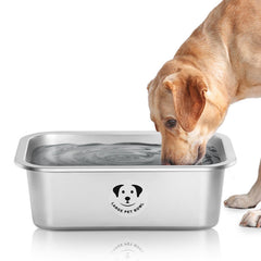 Bol GIXSEGIE en inox XL, grande capacité pour grands chiens.