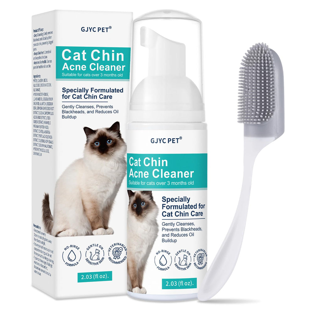 GJYC PET nettoyant acne menton chat, nettoyage ciblé et doux