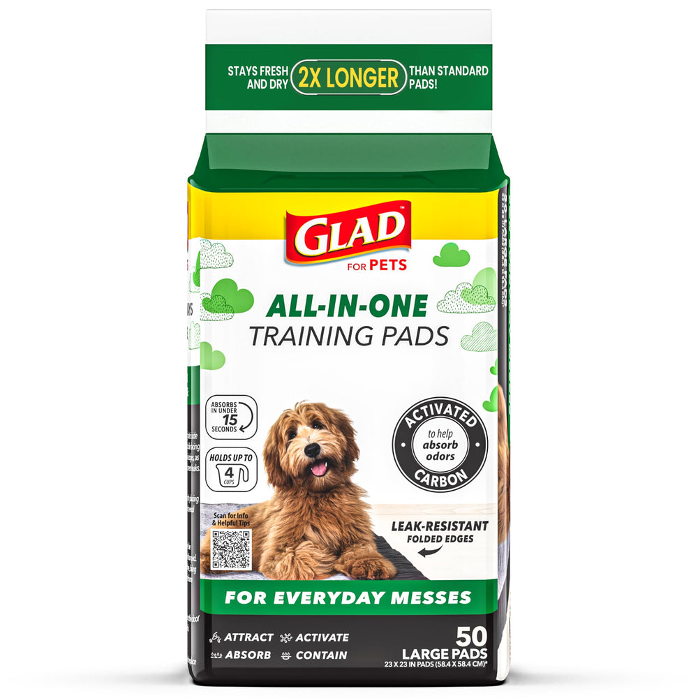 Tapis Glad Charbon Absorption Rapide, idéal pour chiens et chiots lors du dressage