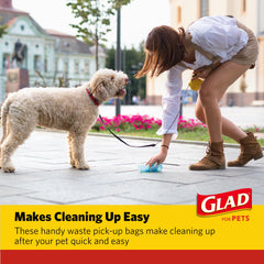 Glad for Pets – parfum citron, masque les odeurs lors du ramassage.