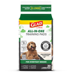 Glad for Pets tapis-pipi charbon noir 23x23 01 – absorption rapide pour entraînement intérieur