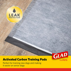 Tapis-pipi Glad Charbon actif neutralise les odeurs pendant l’utilisation.