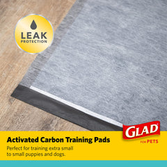 Tapis-pipi Glad anti-odeur charbon pour entraînement sans tracas.