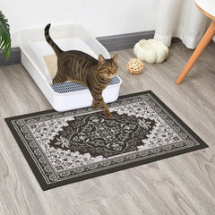 Glittme tapis-litiere-chat-maille-dense capture efficacement les débris