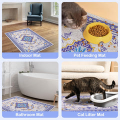 Glittme tapis-litiere-chat-xl-40x30 nettoyage facile: secouer ou aspirer
