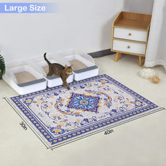 Glittme tapis-litiere-chat-xl-40x30 texture PVC douce pour les pattes