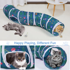 Tunnel Glittme avec jouet souris inclus pour stimulation ludique.