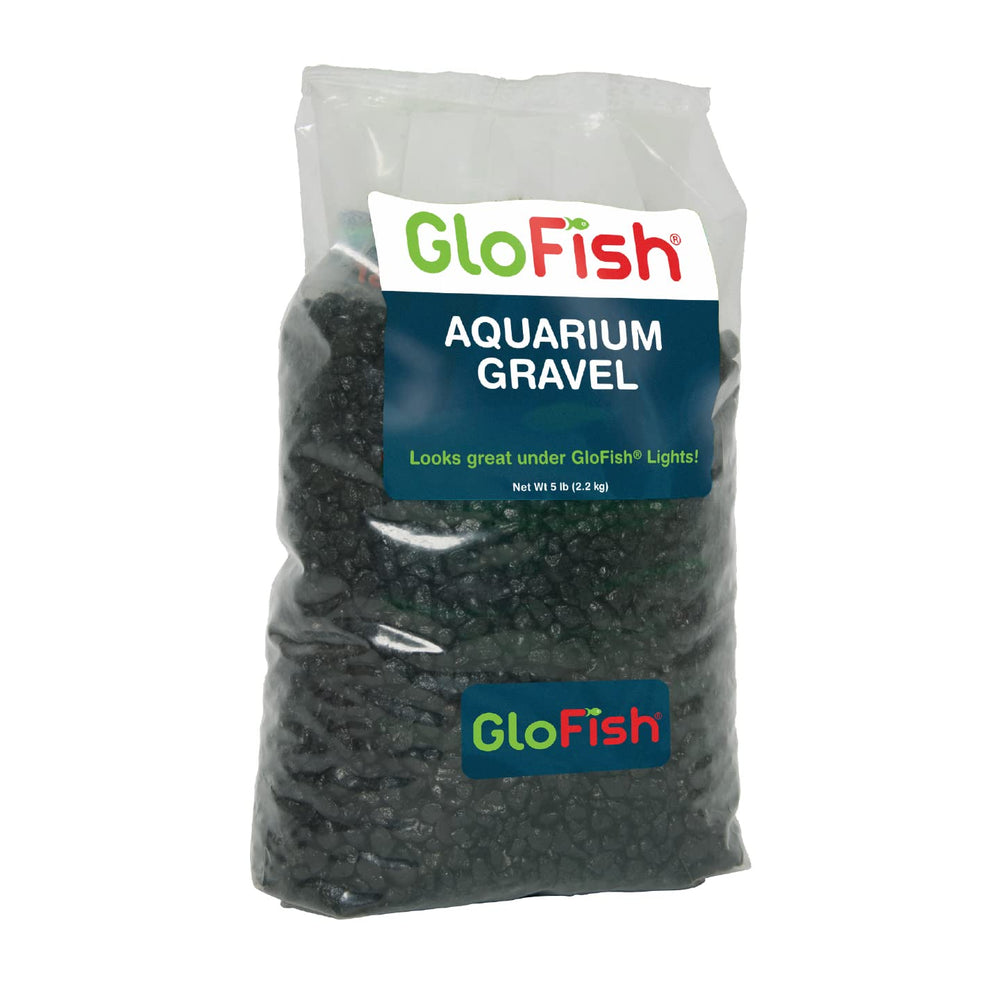 GloFish gravier noir pour aquarium – base idéale pour mettre en valeur les poissons fluorescents.