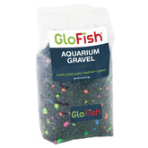 GloFish gravier noir avec accents fluorescents pour un décor lumineux.