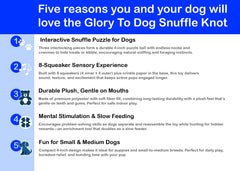 Glory To Dog: trois pièces emboîtables offrent diverses cachettes pour friandises.
