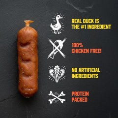 Gnarly Bites Slammin Saucisse: haute-protéine pour soutenir les chiens actifs.