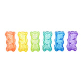 Gnawsome Gummy Bear avec siffleur, jouet flottant idéal pour jeux d'eau et récupération.