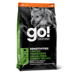 Go! Solutions Sensitivités dinde premier ingrédient, goût savoureux pour chiens sensibles.