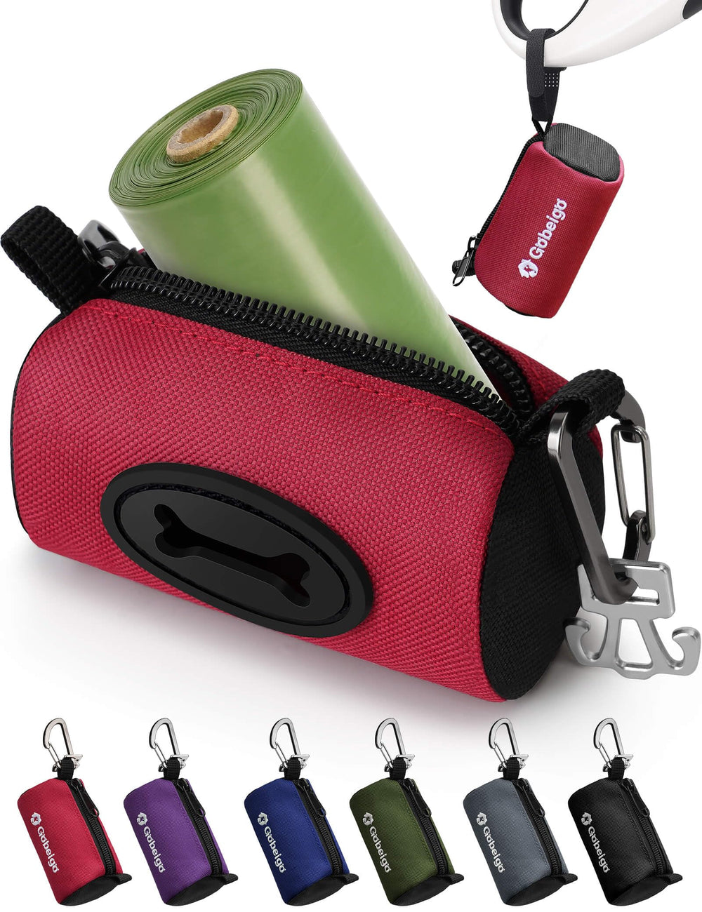 Porte-sacs crottes Gobeigo avec ouverture grande pour retrait facile en promenade.