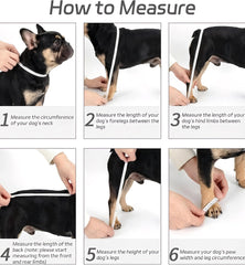 Gockeoz bottes-chien suspendues imperméables pour moyens chiens, adhérence fiable