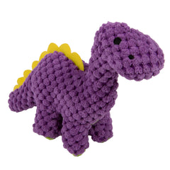 GoDog Checkers Dinos Bruto Mini Violet peluche douce avec sifflet pour le jeu