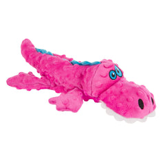 goDog Gators peluche rose avec couineur intégré pour jeux actifs.