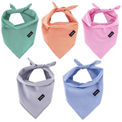 Bandanas Gofshy XL en ensemble de couleurs vives, idéal pour varier le style du chien.
