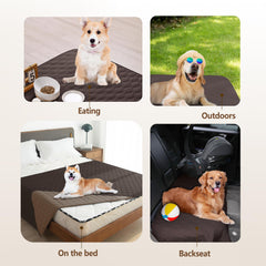 Gogobunny couverture chien plaid double-face, style élégant pour le salon.