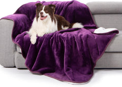 Gogobunny couverture-lit imperméable, double-face sherpa et flanelle, confort et protection.