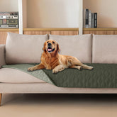gogobunny couverture imperméable double-face olive foncé et clair protège le canapé