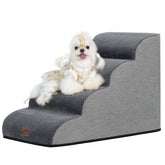 GoGoBunny échelle pour chien prête après expansion, accès facile au canapé.