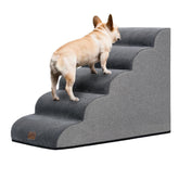 GoGoBunny rampe chien echelle 5 etages gris offre stabilité et confort.