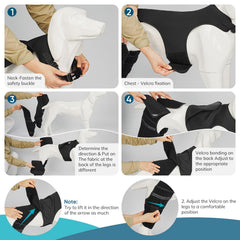 GoGoPaw attelle genou chien connecteur veste pour maintien sûr