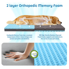 Mousse mémoire gel du lit GOHOO PET assurant un soutien confortable.